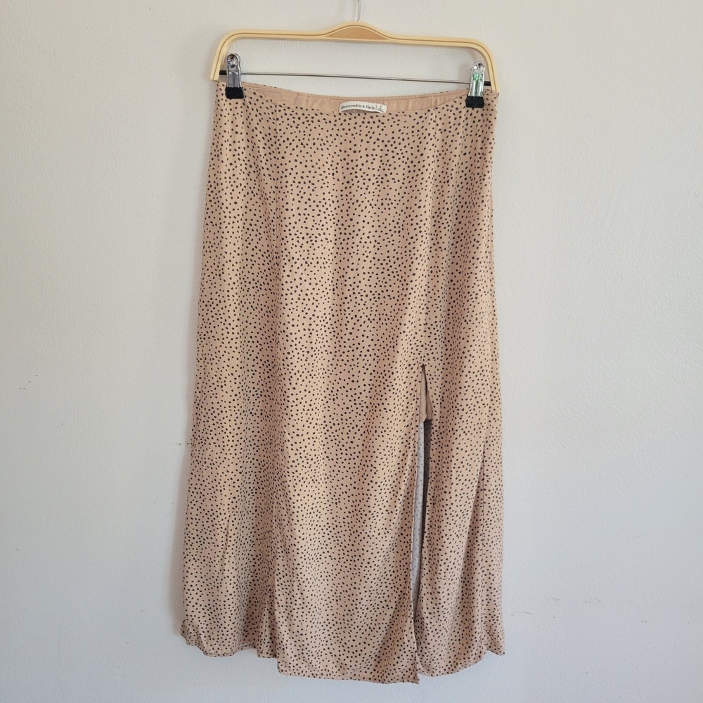 Abercrombie Fitch Animal Print Midi Skirt Small Animal Print High Slit